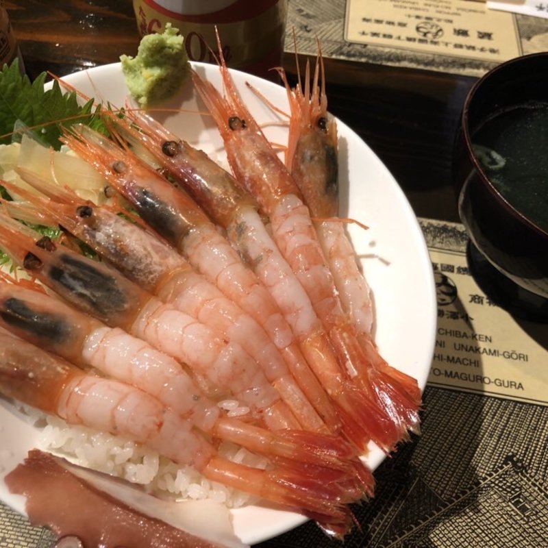 甘海老丼(鮪蔵)