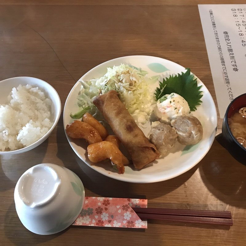 夕食(槍ヶ岳山荘 )