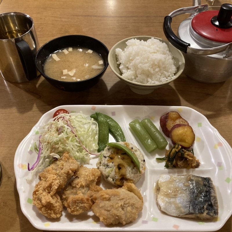 夕食(槍沢ロッヂ （ヤリサワロッジ）)