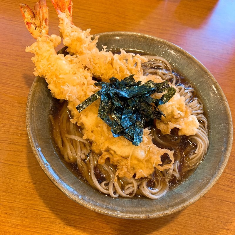 天ぷらそば(加辺屋 西公園店)