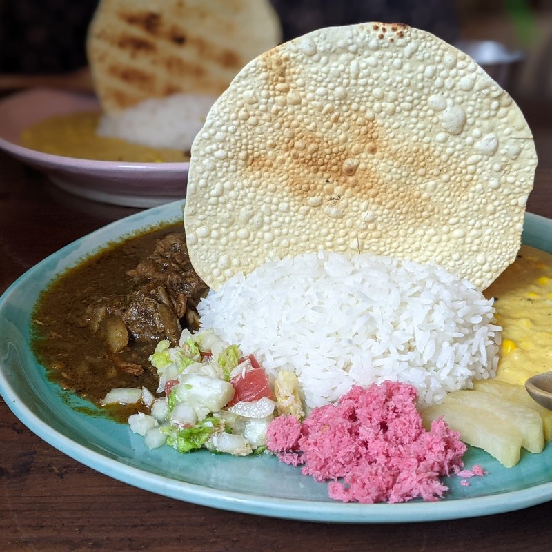 和牛カレー＆とうもろこしココナッツカレー(Curry&Spice 青い鳥)