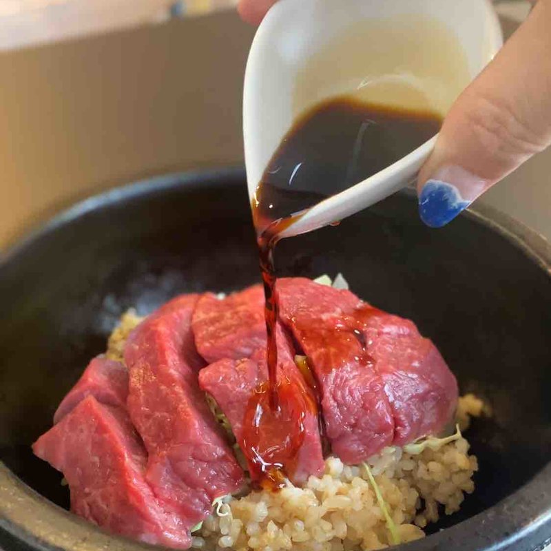 生ステーキ石焼ごはん(COOL DOWN CAFE by FACE KYOTO)