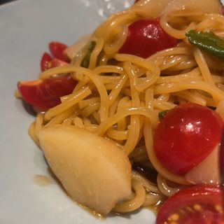 桃とチェリートマトの冷製〜バルサミコとミントのソース〜(Italian Kitchen VANSAN 池上店)