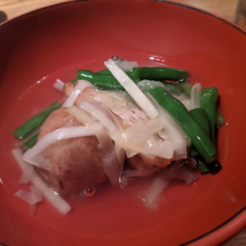 太刀魚と黄ニラの揚げ出し(高太郎 （こうたろう）)