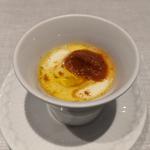 北海道産牡丹海老のプディーノ　スパイス風味(Regalo)