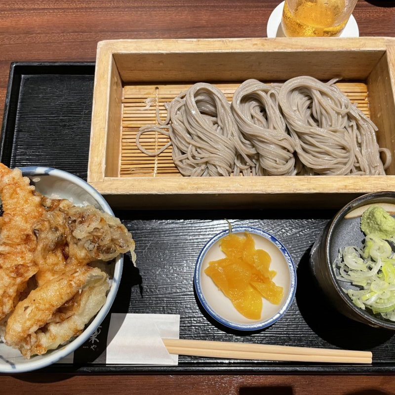 天丼とへぎ蕎麦せいろセット(凜や イクスピアリ店)