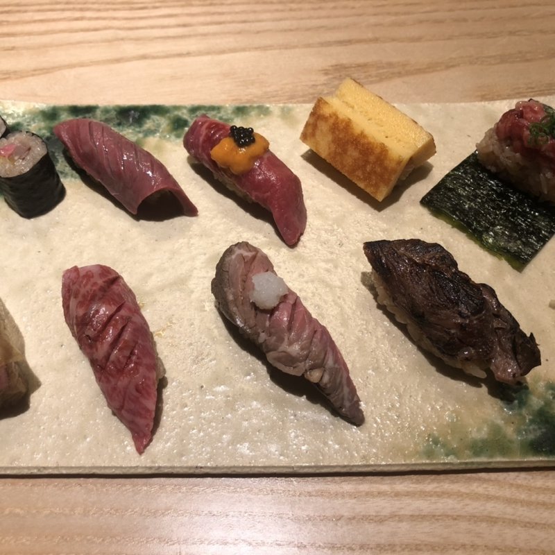 牛肉寿司8貫KINTAN御膳(肉割烹 KINTAN コレド室町)