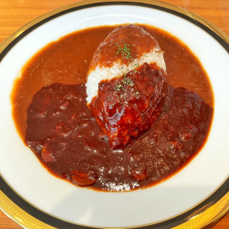 早矢仕とカレーの2色ソース(マルゼンカフェ 日本橋店)