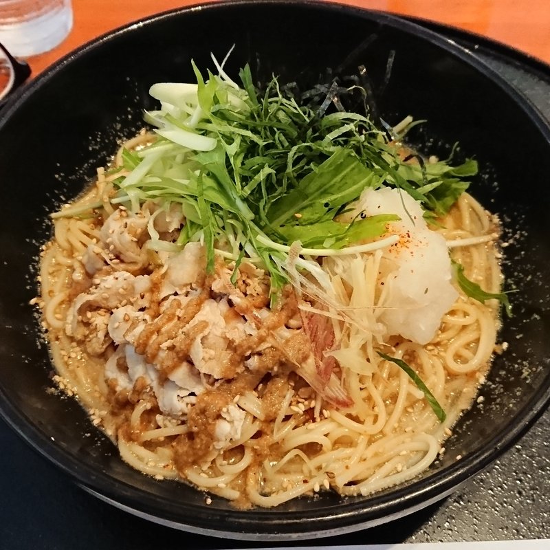 豚しゃぶとたっぷり香味野菜の冷製和風おろし(洋麺屋五右衛門 港北店)