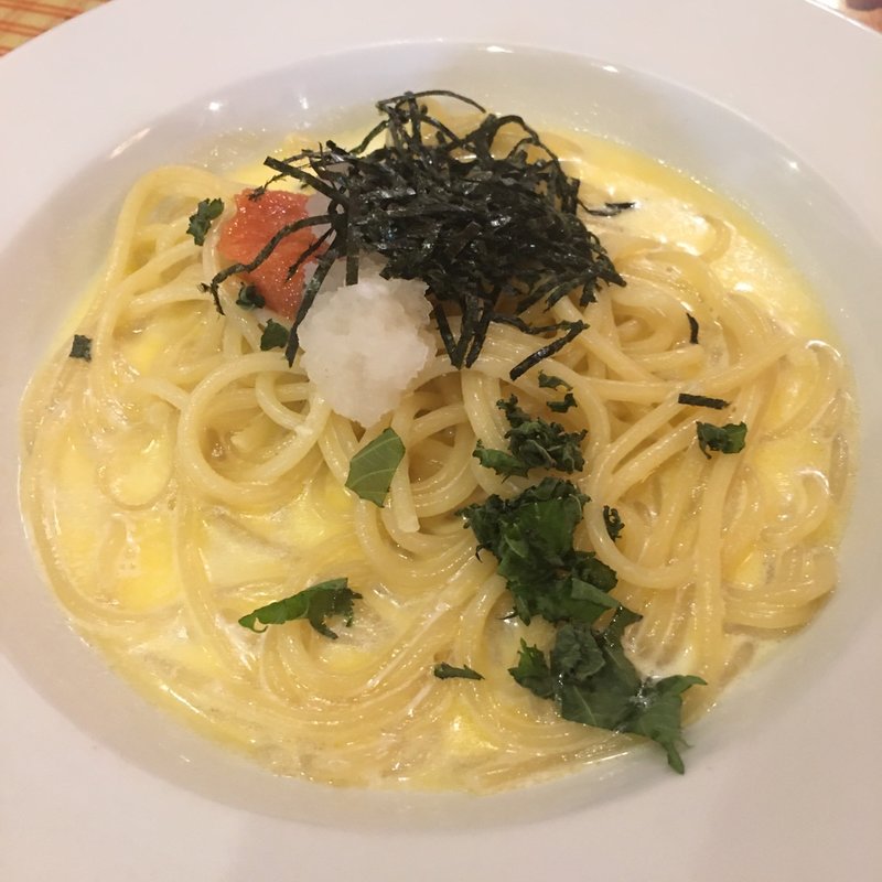 お一人様のランチ(博多明太子クリームスープ)(DOLCE×ITALIAN MARINO 高蔵寺店)