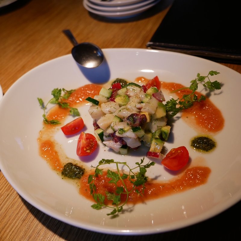  明石産蛸と帆立の冷製タルタル仕立て(セレーノ)