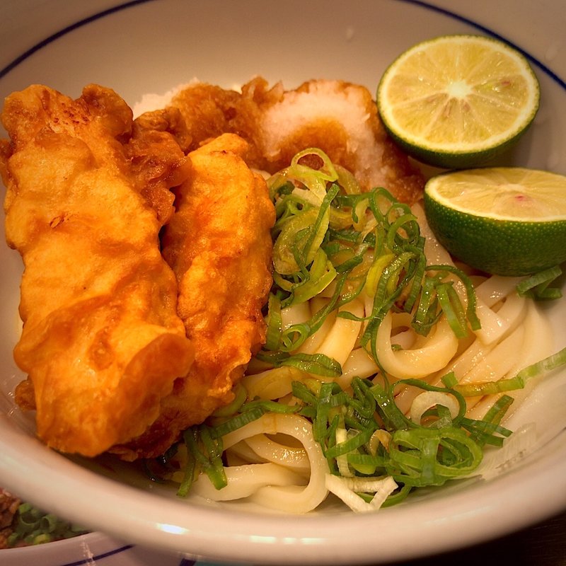 鶏天のすだちおろしうどん 並(なか卯 仙台大和町店 )