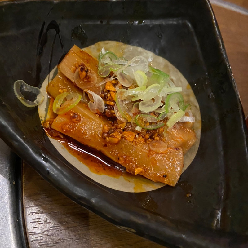 座布団メンマのラー油和え(かまど )