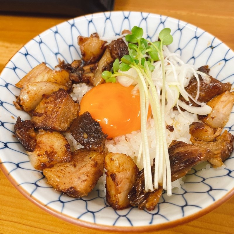 月見コロコロチャーシュー丼(ラーメン専科 竹末食堂)