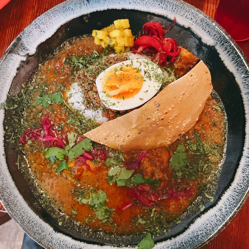 2種盛りカレー(宇宙阿佐谷カリー)