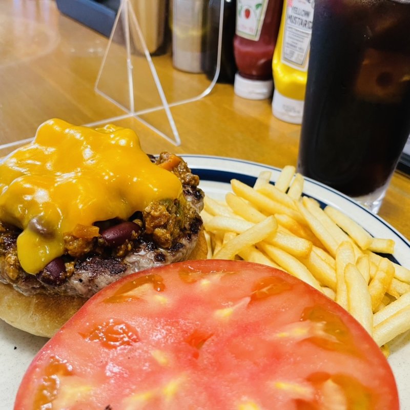 チリチーズバーガー(Cannonball Diner)