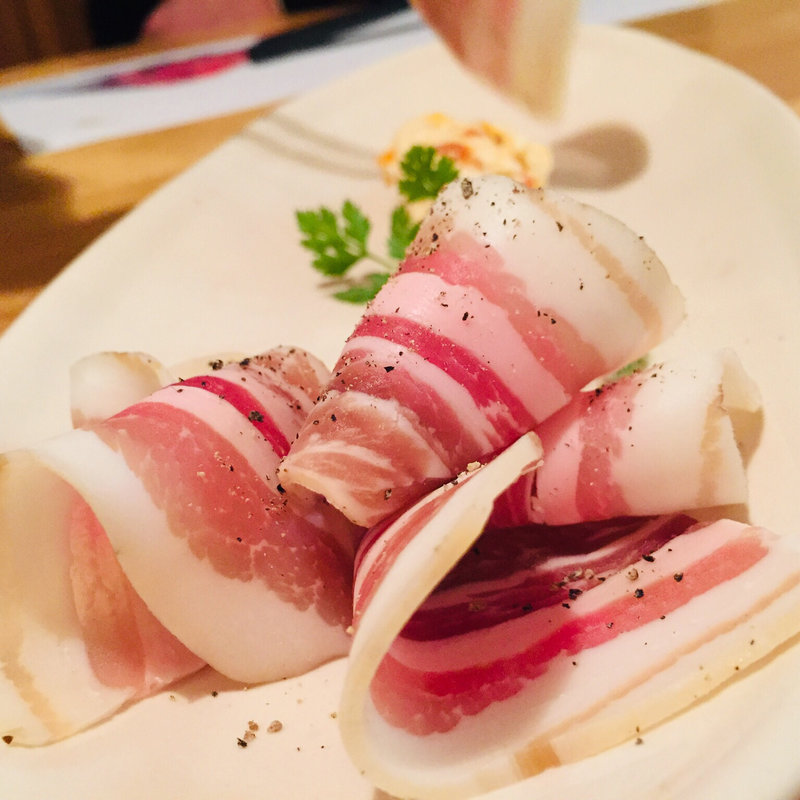 自家製黒豚の生ベーコン(にこ庵 )
