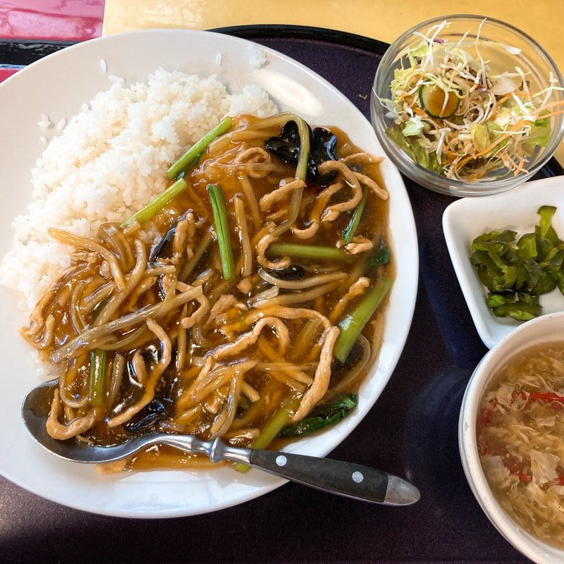 豚肉あんかけご飯(さいらい亭 稲敷店 )