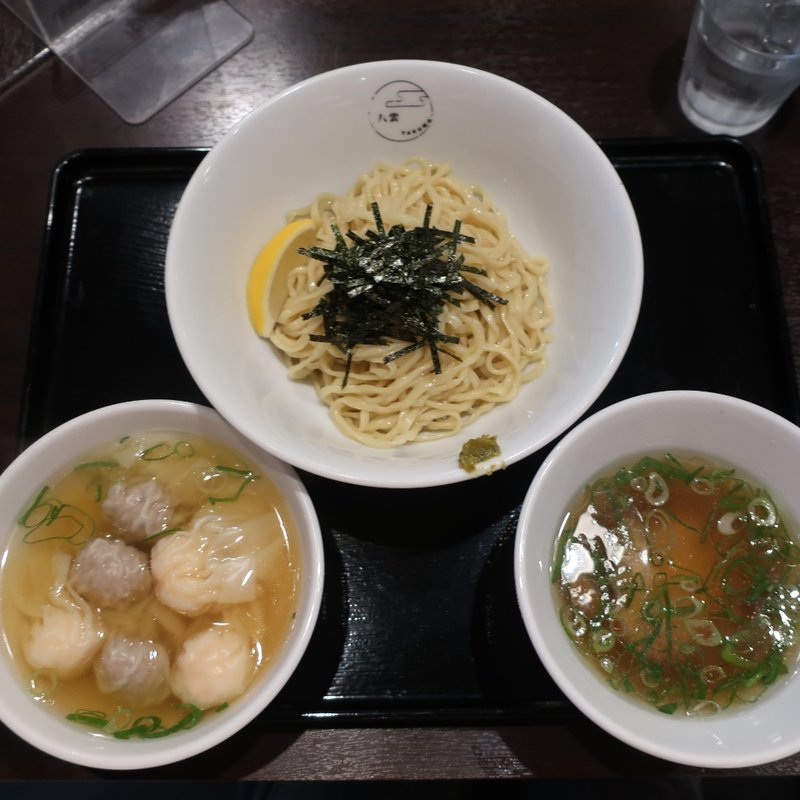 白だしつけそば（特製ワンタン付き）(八雲)