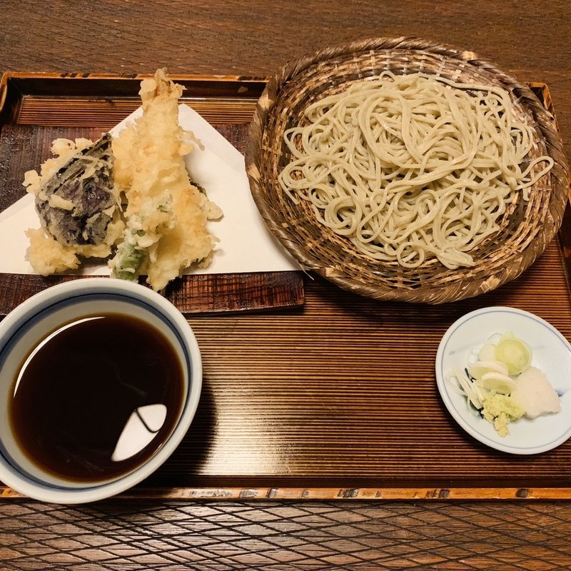 江戸前穴子天せいろ(蕎麦処 多賀 （たが）)