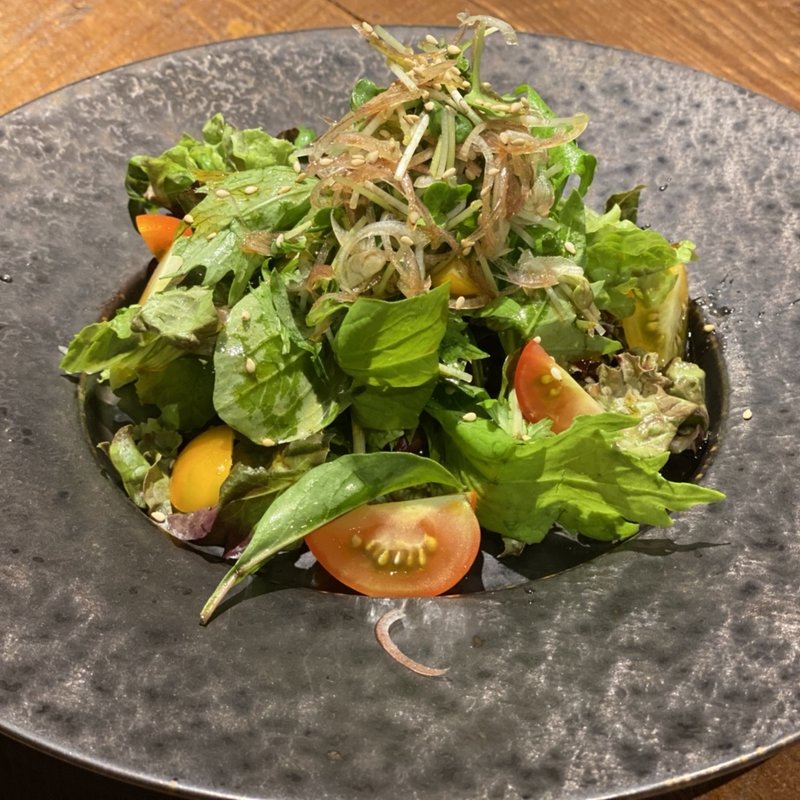 夏野菜のサラダ(立ち飲み小料理 衣)