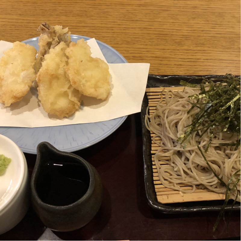 とり舞茸天ざる(手打ちそばやま桜)