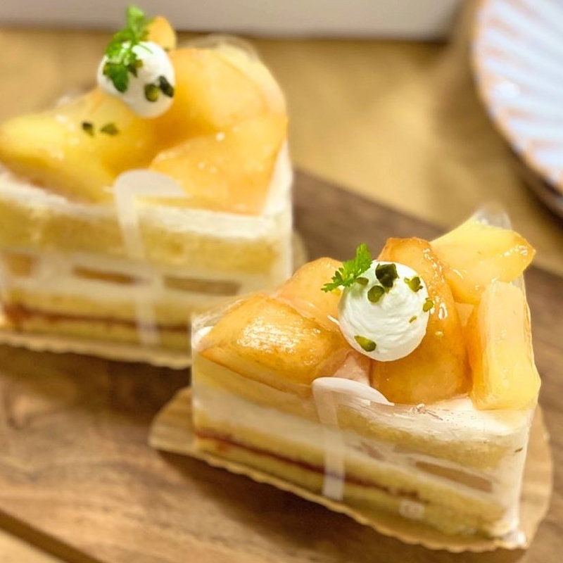 桃のショートケーキ(アデリーホシフルーツ)
