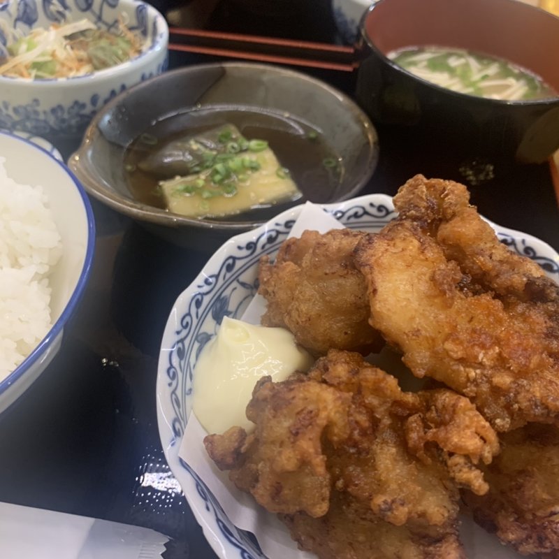 唐揚げ定食(山城屋)