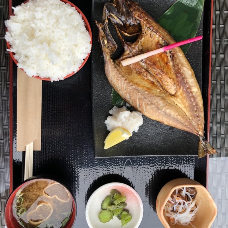 金華サバ焼き定食(元気食堂)