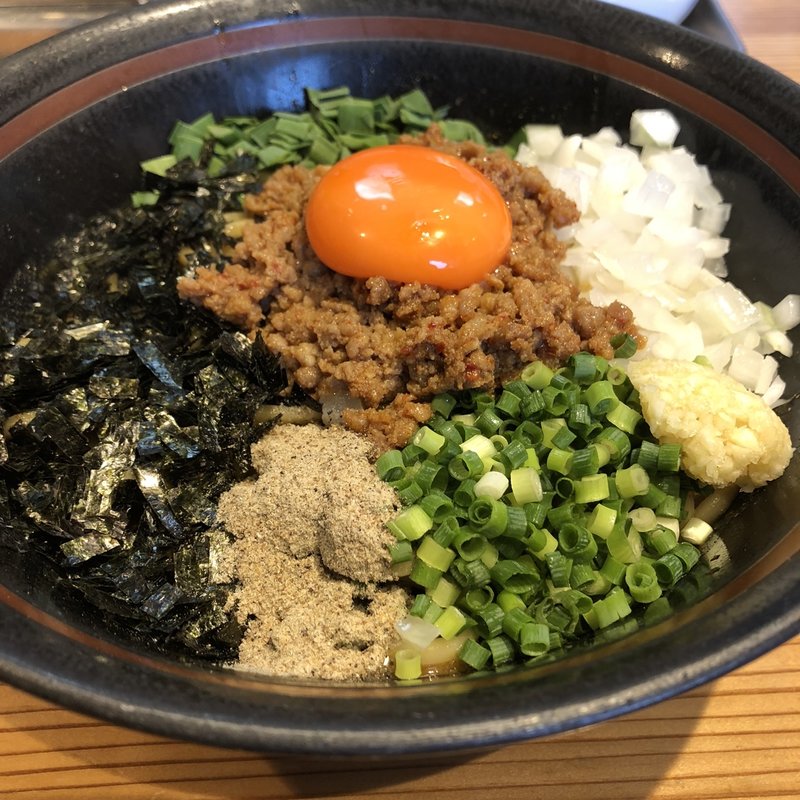 にぼし台湾カレーまぜそば(こだわり麺工房 たご)