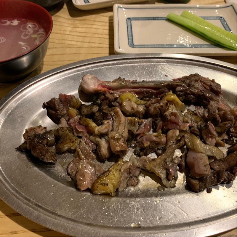 もも焼き バラシ(焼鳥丸万 本店)