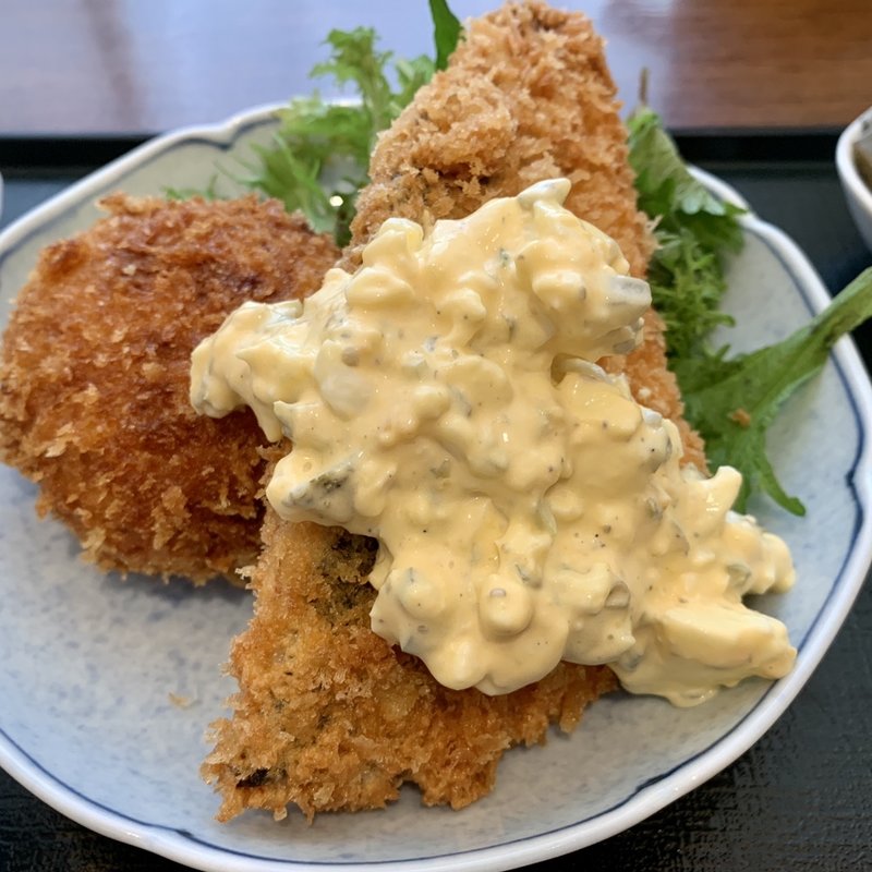 あじフライとポテトコロッケ(麦酒屋 るぷりん 銀座)