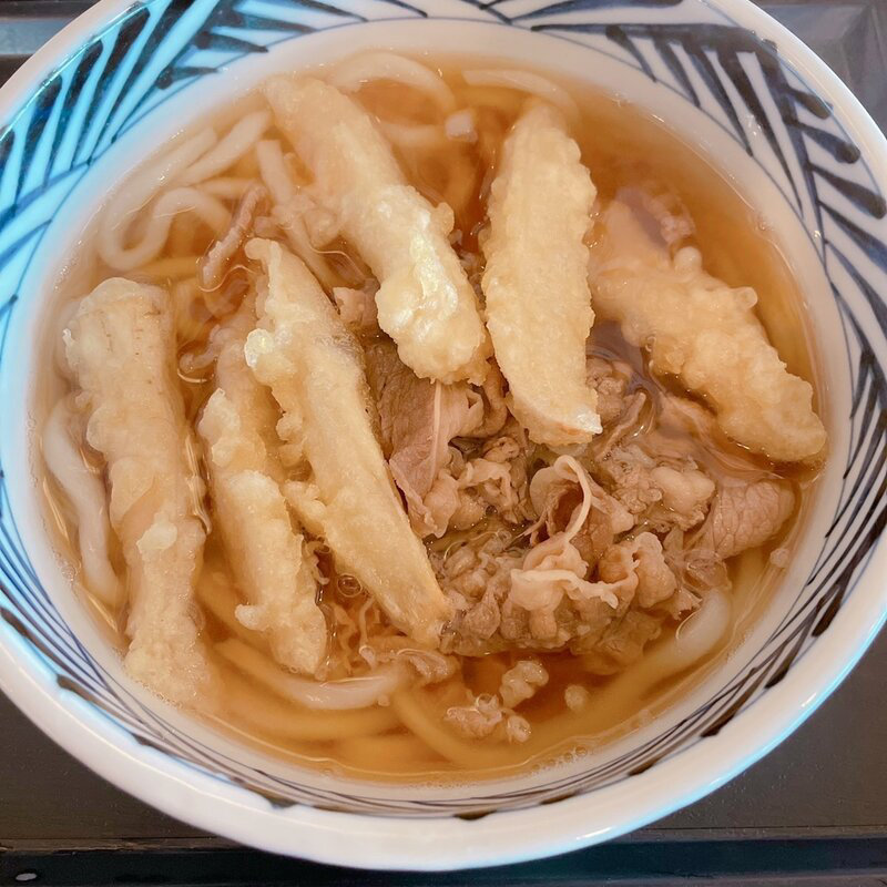 肉ごぼう天うどん(ウエスト 次郎丸店(うどん))