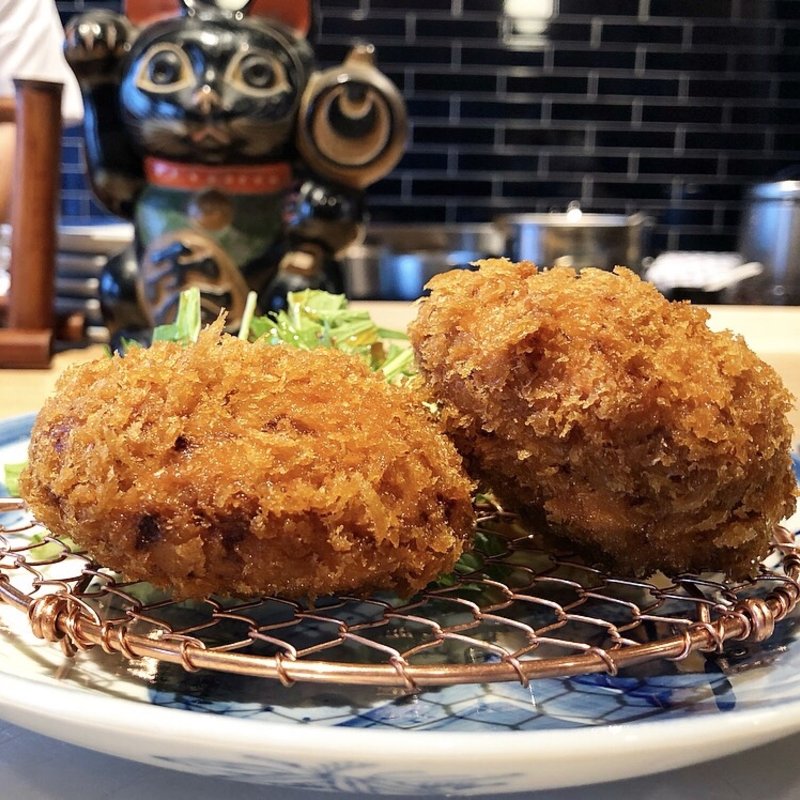 コロッケとミンチカツの定食(洋食堂すずき)
