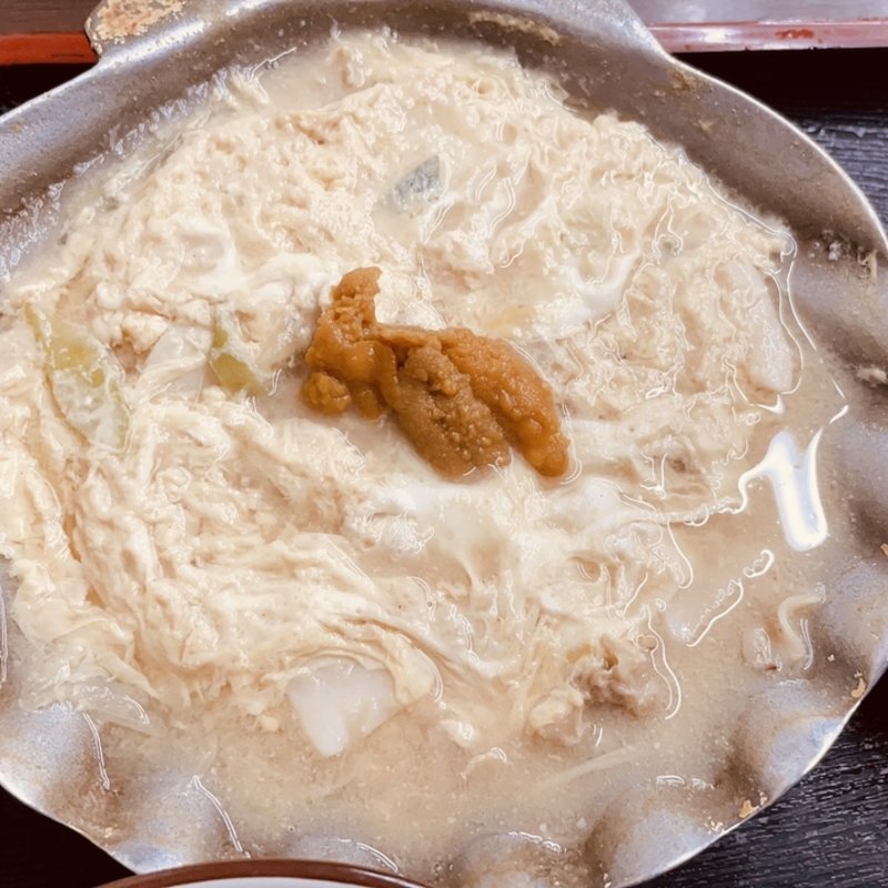 ほたて貝焼き味噌定食(お食事処おさない)