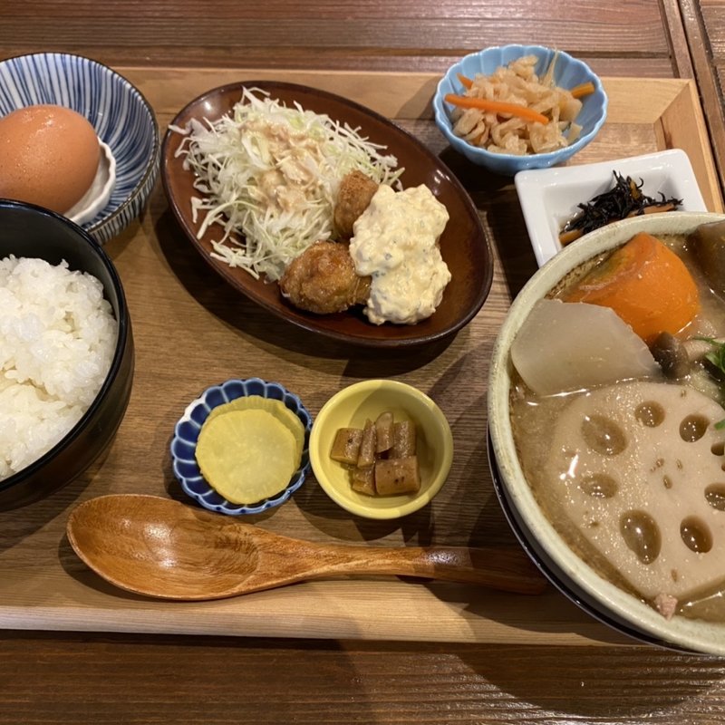 豚汁定食(農家ごはん つかだ食堂 )