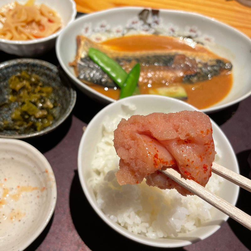 サバ味噌煮定食(博多もつ鍋やまや 飯田橋サクラテラス店)
