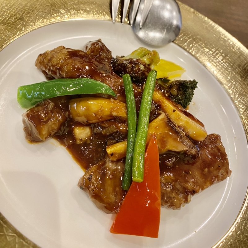 牛肉の黒胡椒炒め(中華酒家 福籠)