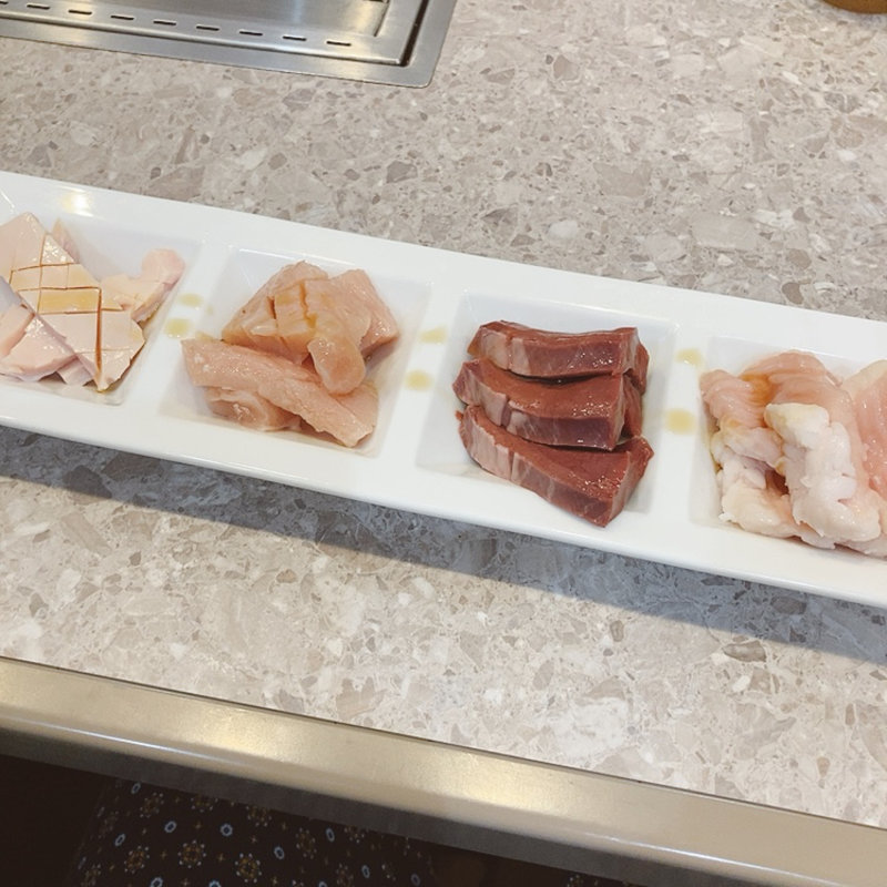 ホルモン4点盛り(あみ焼ハウスせせらぎ )