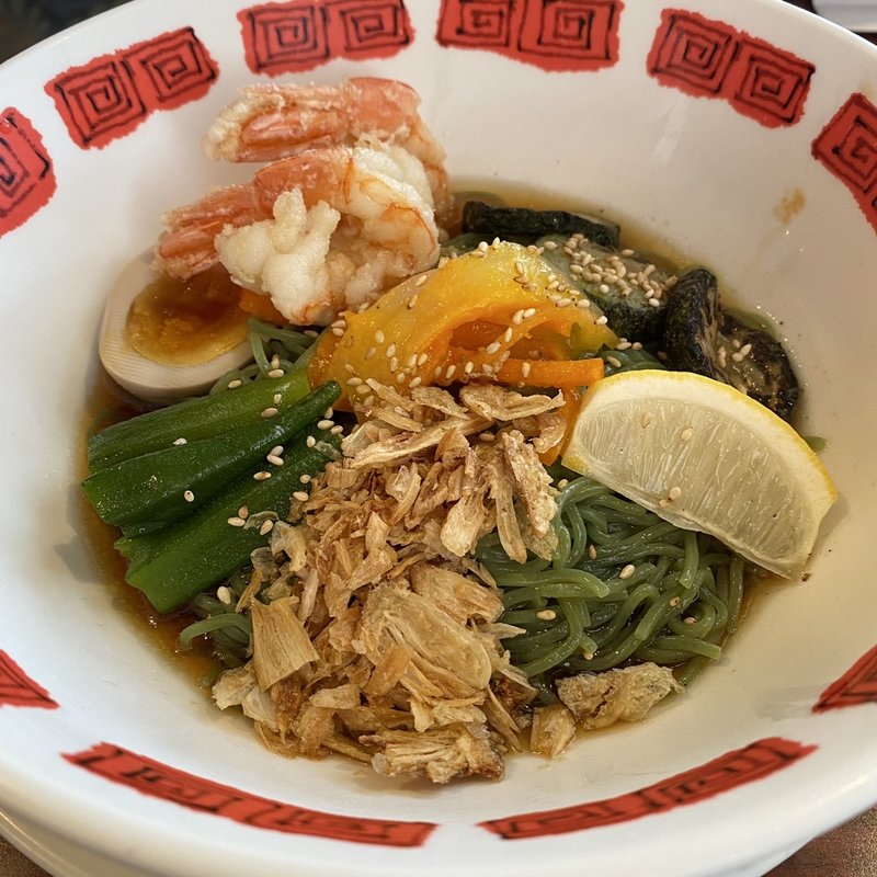 天然海老と夏野菜のレモン冷やし中華(バーミヤン 伊丹鴻池店)