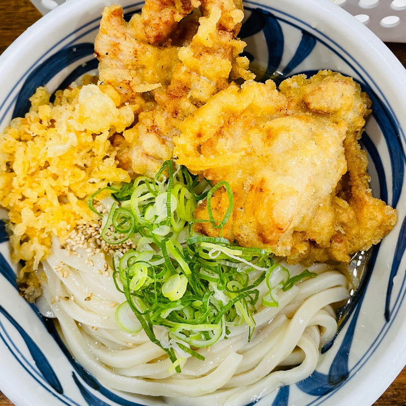 ぶっかけ大&鶏天2ヶ(トウキョウライトブルーホンゴウスリー)