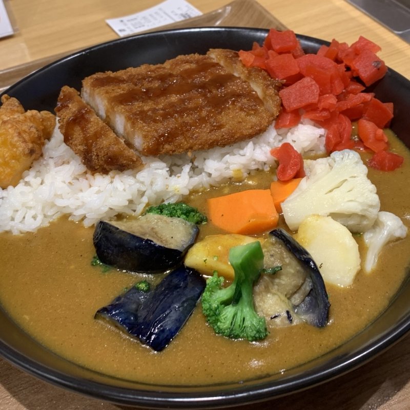 焼きロースカツカレー(カレーショップ C＆C 新線新宿店 （カレーショップ シー・アンド・シー）)