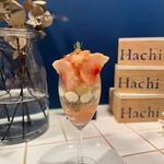 桃とアールグレイのパフェ(Hachi cafe -KOBE-)