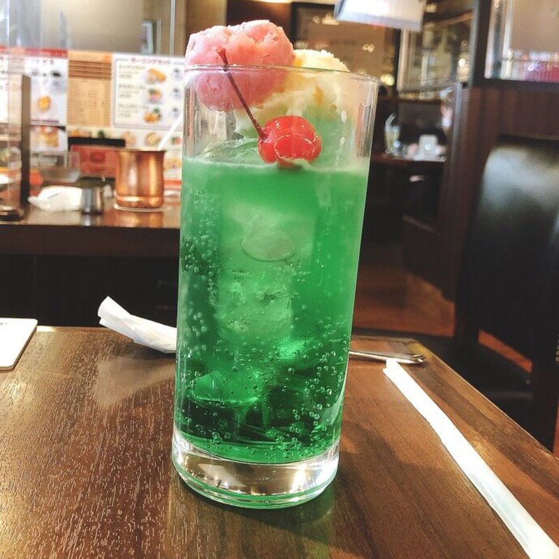 ジャンボメロンソーダ(星乃珈琲店 アスティ京都店 )