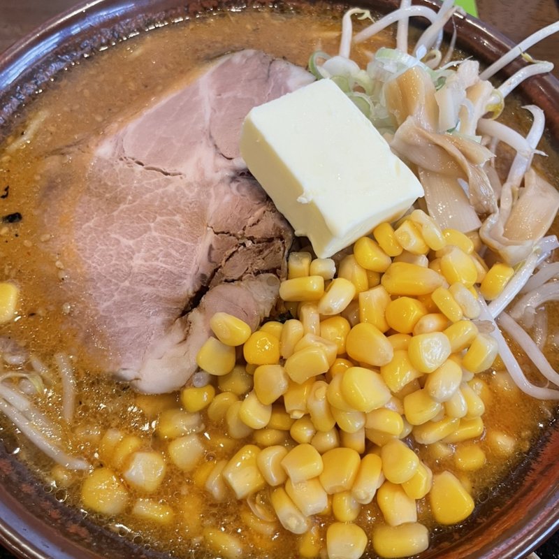 バターラーメン　味噌+コーン(かっつも亭 大府店)