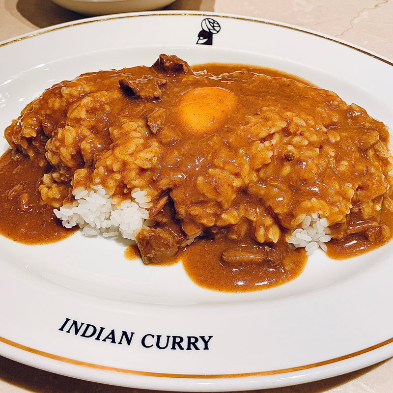 インデアンカレー ・たまご入り(インデアンカレー 阪急三番街店 （INDIAN CURRY）)