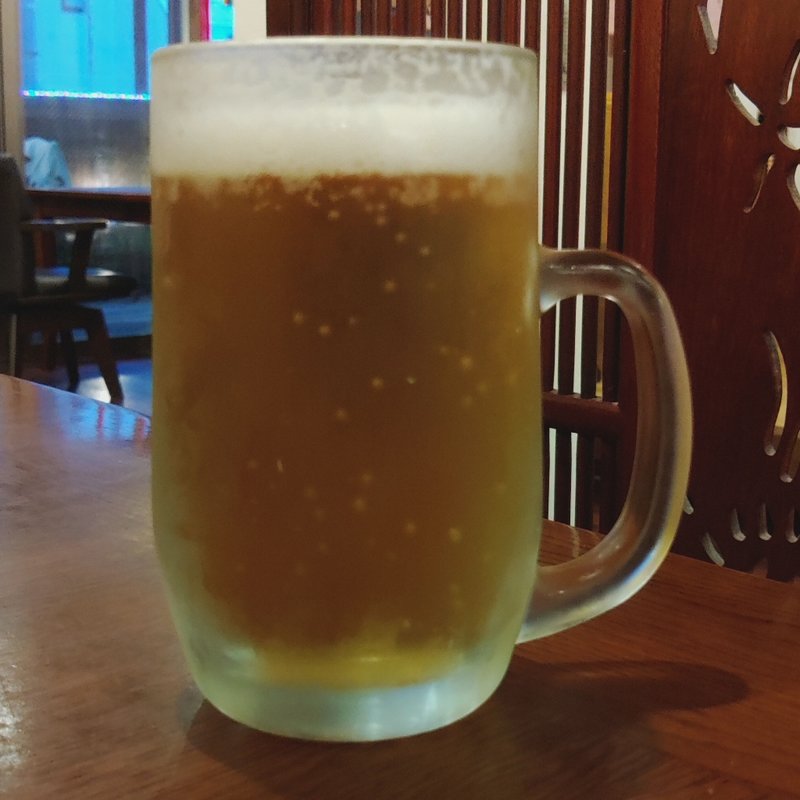 生ビール(ひゃん)