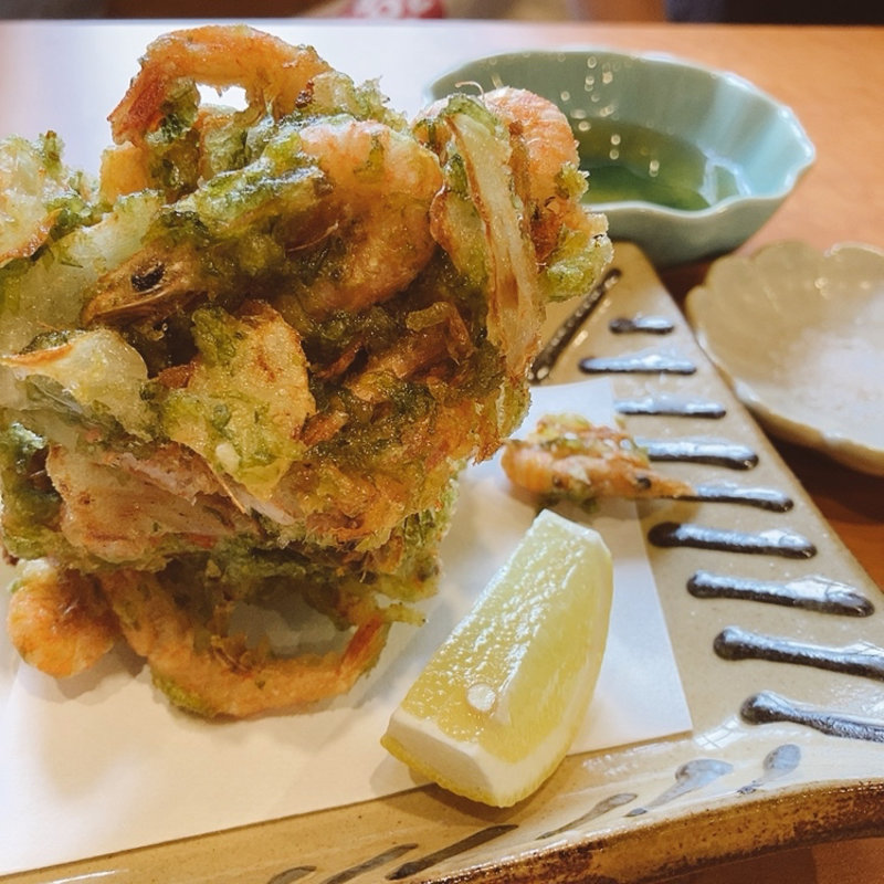 子えびと生青のりのかき揚げ(典座)