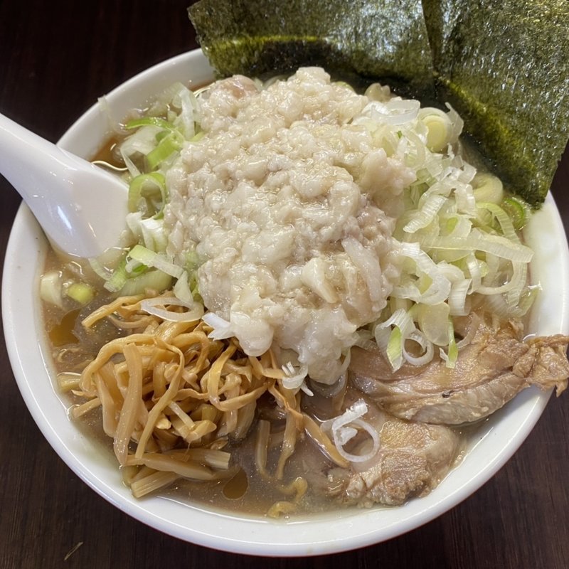ラーメン身入り・ネギ(手打ち中華そば 酒田)