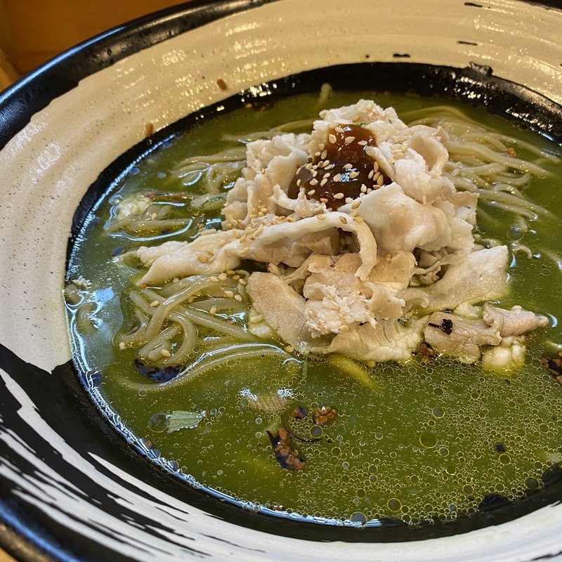 抹茶の冷し(大阪麺哲 （メンテツ）)
